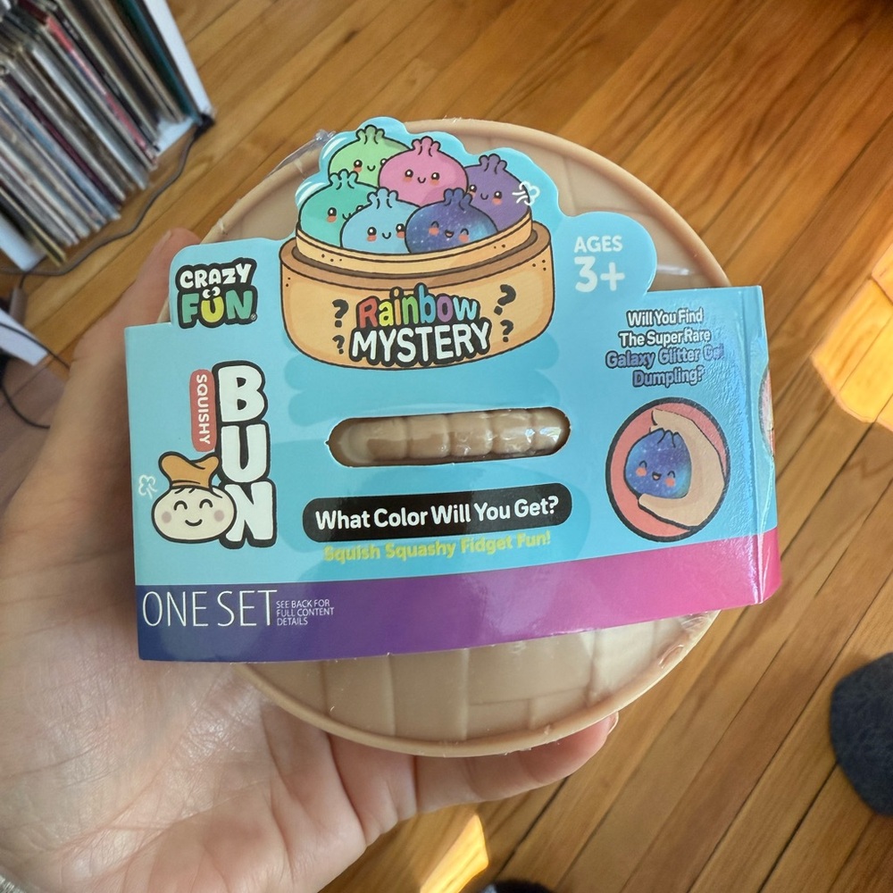 NIB Glitter Mystery Squishy Dumpling Large Rare to find